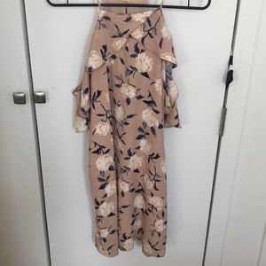 Gorgeous flowy summer dress light pink floral